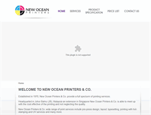 Tablet Screenshot of newoceanprinters.com